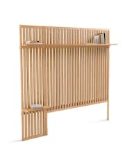 La Redoute Intérieurs Natural Theonie Double Headboard Nightstand Side Panel - Image 3 of 5