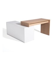 La Redoute Intérieurs Oak White Maddo Angled Modular Desk - Image 2 of 4