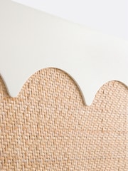 La Redoute Intérieurs Oak Ptilu Rattan and Wood Single Wardrobe - Image 6 of 8