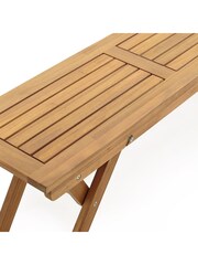 La Redoute Intérieurs Acacia Ramaldi Folding Garden Bench - Image 4 of 5