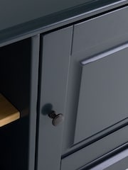 La Redoute Intérieurs Charcoal Poiret Painted Solid Pine TV Unit - Image 4 of 5