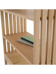 La Redoute Intérieurs Natural Theonie Reversible Ash Veneer Bookcase Desk - Image 4 of 4