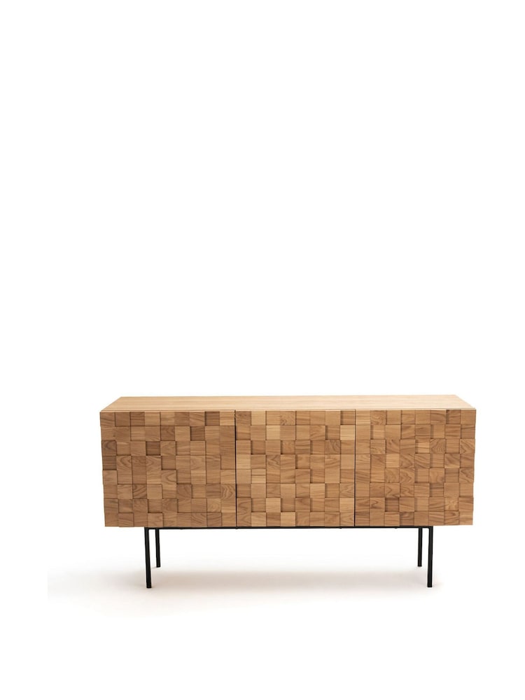 La Redoute Intérieurs Oak Madria 3-Door Veneer Sideboard - Image 1 of 5