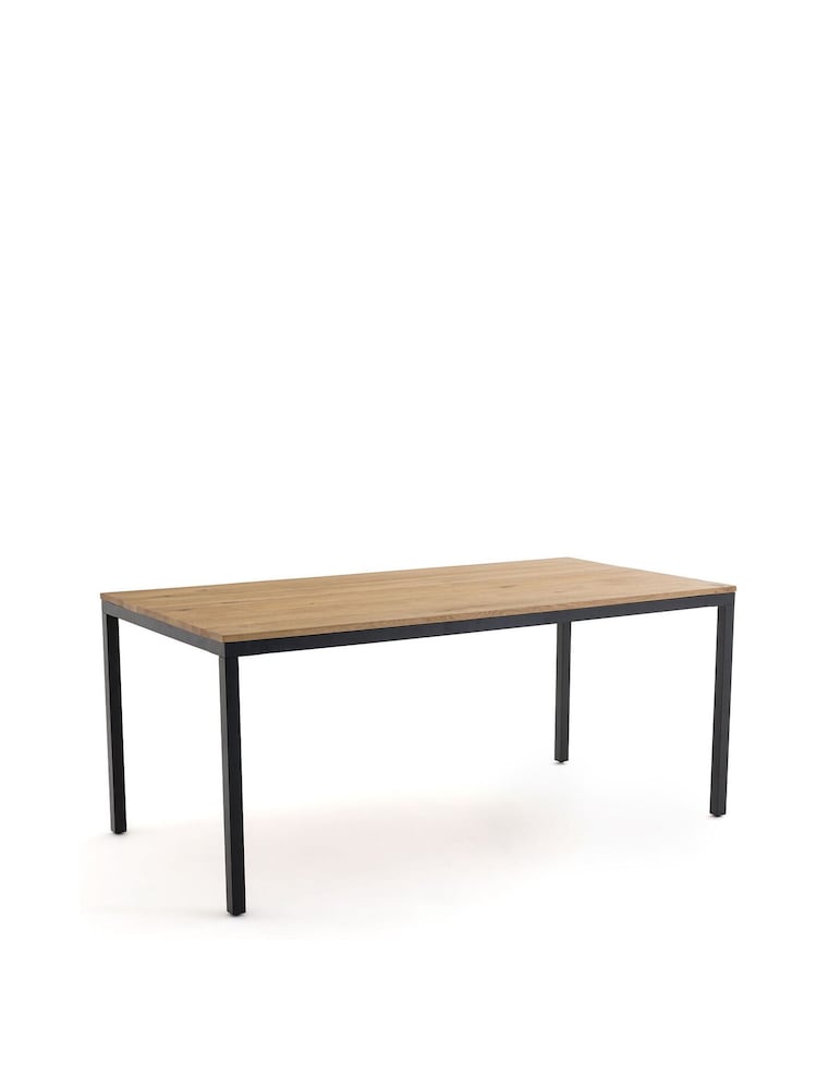 La Redoute Intérieurs Oak Nairobi Solid Oak 8 Seater Dining Table - Image 2 of 4