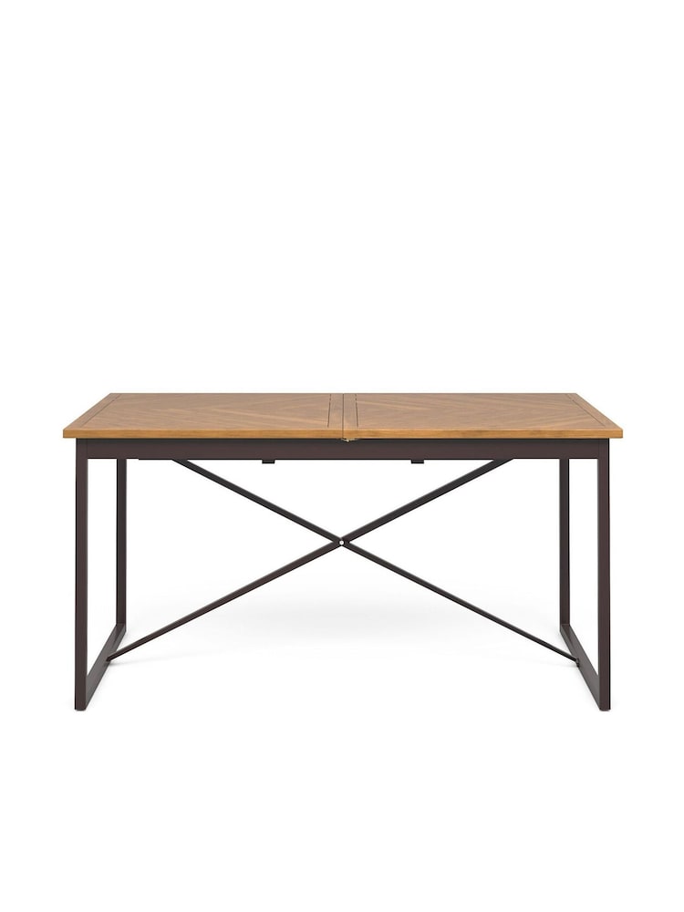 La Redoute Intérieurs Wax Pine Nottingham Pine Parquet Extendable Dining Table - Image 1 of 5