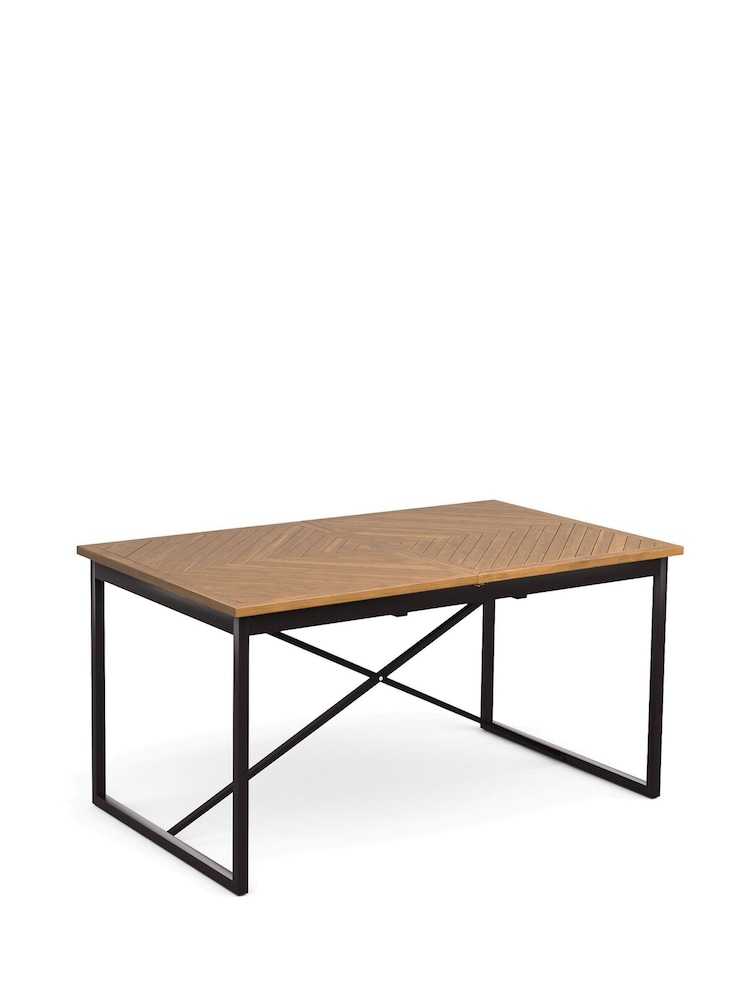 La Redoute Intérieurs Wax Pine Nottingham Pine Parquet Extendable Dining Table - Image 2 of 5