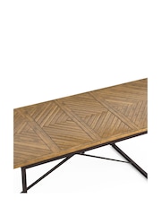 La Redoute Intérieurs Wax Pine Nottingham Pine Parquet Extendable Dining Table - Image 4 of 5