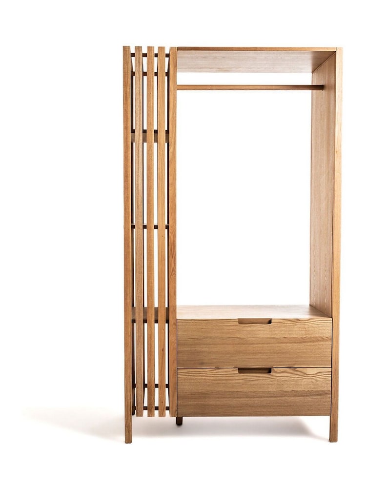 La Redoute Intérieurs Natural Theonie Wooden Open Wardrobe Unit - Image 1 of 5
