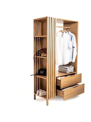 La Redoute Intérieurs Natural Theonie Wooden Open Wardrobe Unit - Image 3 of 5