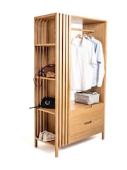 La Redoute Intérieurs Natural Theonie Wooden Open Wardrobe Unit - Image 4 of 5