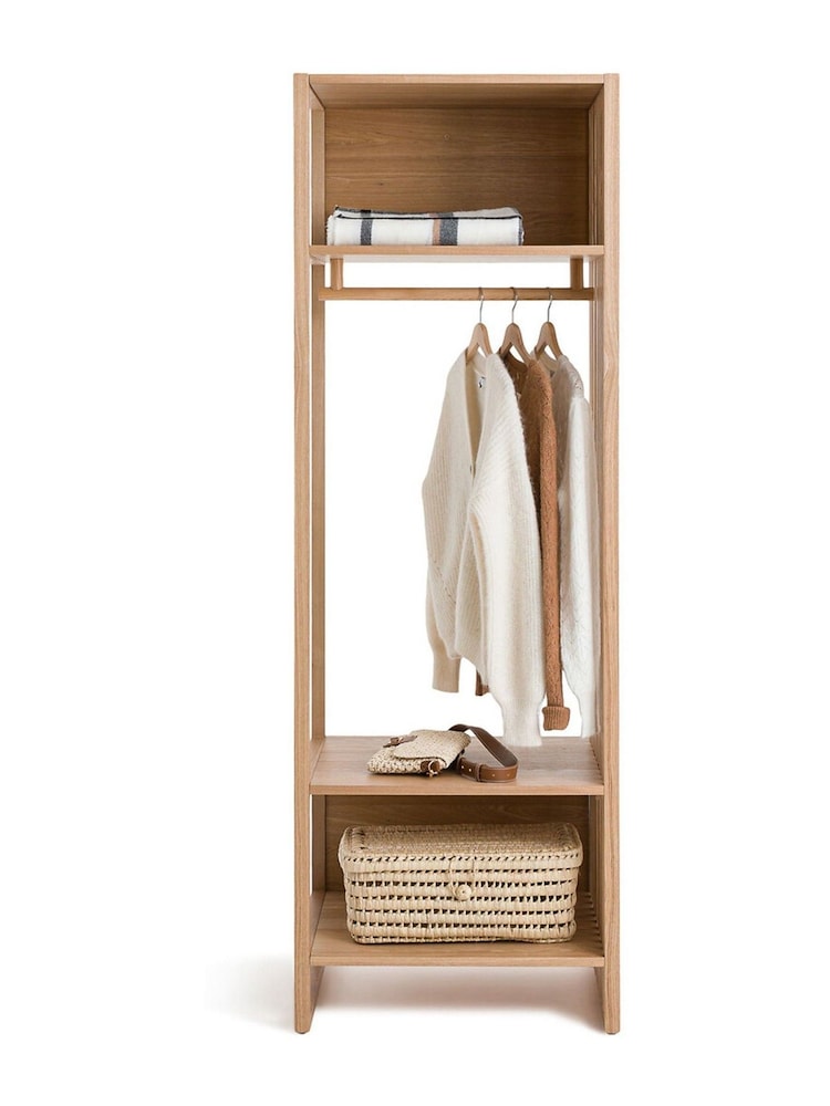 La Redoute Intérieurs Natural Theonie Wardrobe And 3-Shelf Unit - Image 2 of 5