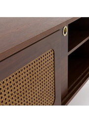 La Redoute Intérieurs Walnut Redpop Up to 43 Inch Retro Walnut and Cane 125cm TV Unit - Image 3 of 5