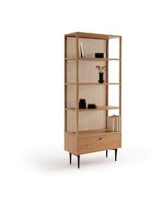 La Redoute Intérieurs Oak Noya & Rattan Cane Bookcase - Image 3 of 5