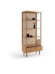 La Redoute Intérieurs Oak Noya & Rattan Cane Bookcase - Image 4 of 5
