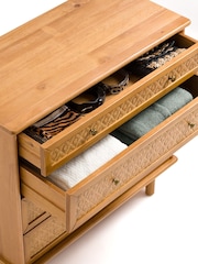 La Redoute Intérieurs Dark Wood Orient Solid Pine Chest of Drawers - Image 5 of 5