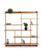 La Redoute Intérieurs Oak Orga Large Asymmetrical Bookcase - Image 1 of 5