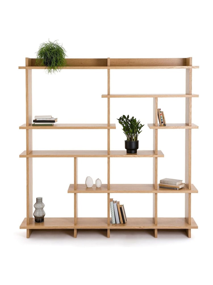 La Redoute Intérieurs Oak Orga Large Asymmetrical Bookcase - Image 1 of 5