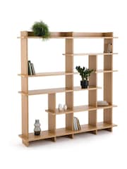 La Redoute Intérieurs Oak Orga Large Asymmetrical Bookcase - Image 2 of 5