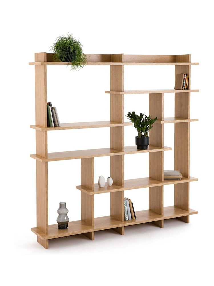 La Redoute Intérieurs Oak Orga Large Asymmetrical Bookcase - Image 2 of 5