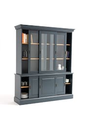 La Redoute Intérieurs Charcoal Poiret Solid Pine 6-Door Cabinet - Image 3 of 5