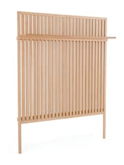 La Redoute Intérieurs Natural Theonie Double Headboard With Shelf - Image 2 of 5