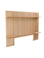 La Redoute Intérieurs Natural Theonie Double Headboard With Shelf - Image 3 of 5
