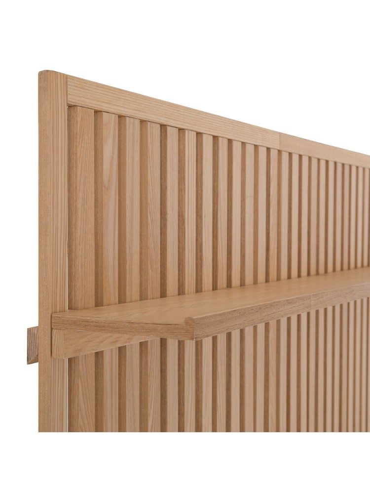 La Redoute Intérieurs Natural Theonie Double Headboard With Shelf - Image 5 of 5