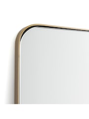 La Redoute Intérieurs Brass Iodus 100 x 70cm Rectangular Metal Mirror - Image 2 of 2