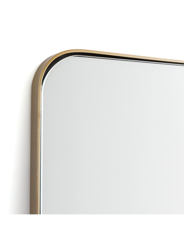 La Redoute Intérieurs Brass Iodus 100 x 70cm Rectangular Metal Mirror - Image 2 of 2