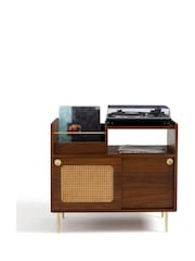 La Redoute Intérieurs Walnut Redpop Walnut and Cane Vinyl Cabinet - Image 2 of 5