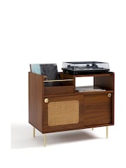 La Redoute Intérieurs Walnut Redpop Walnut and Cane Vinyl Cabinet - Image 3 of 5