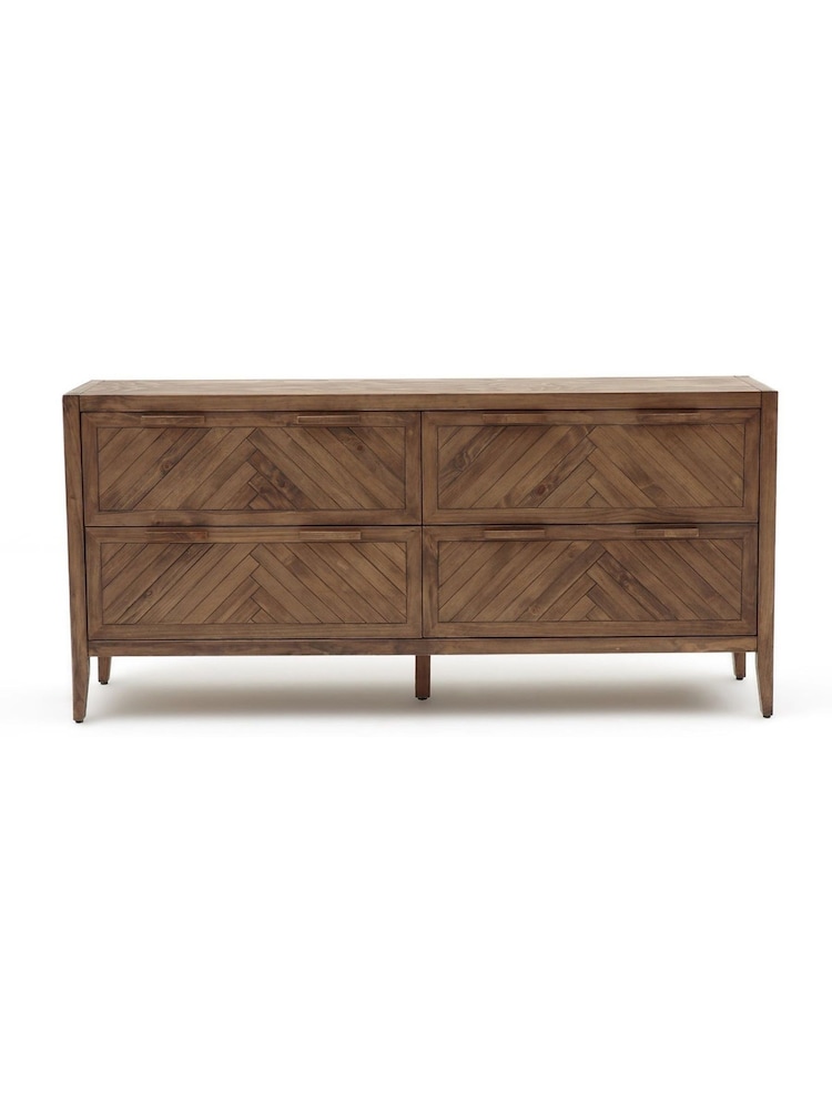 La Redoute Intérieurs Wax Pine Nottingham Solid Pine 4-Drawer Chest - Image 1 of 5