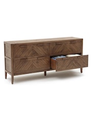 La Redoute Intérieurs Wax Pine Nottingham Solid Pine 4-Drawer Chest - Image 3 of 5