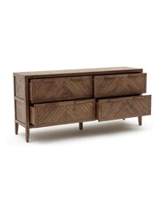 La Redoute Intérieurs Wax Pine Nottingham Solid Pine 4-Drawer Chest - Image 4 of 5