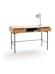 La Redoute Intérieurs Oak Noyeto Wood & Metal Desk - Image 3 of 4