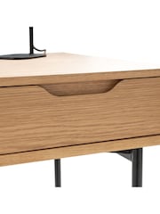 La Redoute Intérieurs Oak Noyeto Wood & Metal Desk - Image 4 of 4