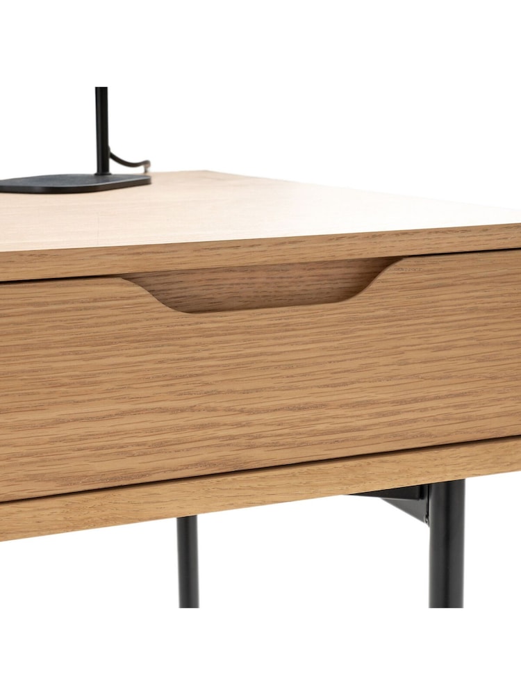 La Redoute Intérieurs Oak Noyeto Wood & Metal Desk - Image 4 of 4