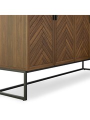 La Redoute Intérieurs Wax Pine Nottingham 3Cupboard 3Drawer Parquet Sideboard - Image 5 of 5