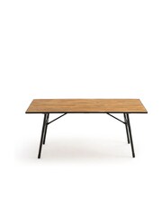 La Redoute Intérieurs Wood Black Sohan Folding Garden Table - Image 1 of 4