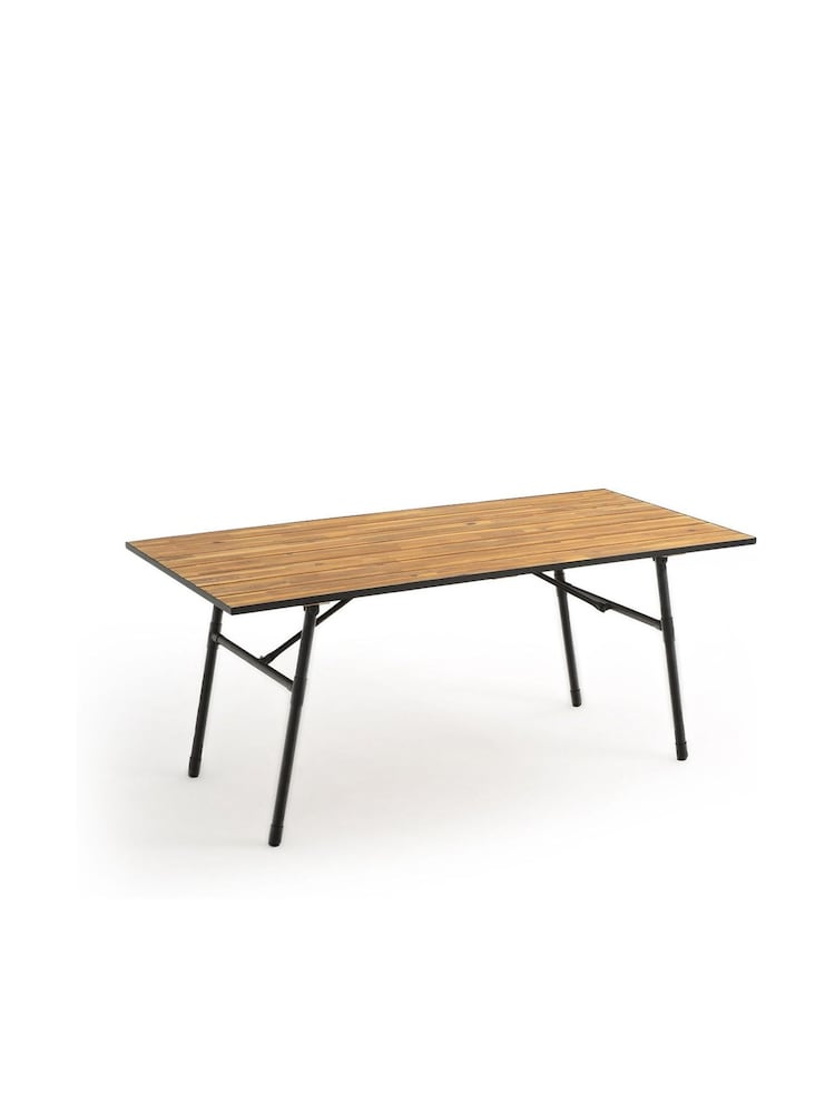 La Redoute Intérieurs Wood Black Sohan Folding Garden Table - Image 2 of 4