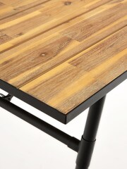 La Redoute Intérieurs Wood Black Sohan Folding Garden Table - Image 4 of 4