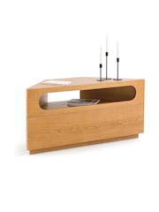 La Redoute Intérieurs Light Natural Wood Vonti Oak Veneer Corner TV Cabinet - Image 2 of 5