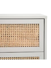 La Redoute Intérieurs Grey Natural Paola Pine & Rattan Chest of 6 Drawers - Image 5 of 5