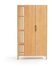 La Redoute Intérieurs Natural Theonie Ash Veneered Double Wardrobe - Image 1 of 5
