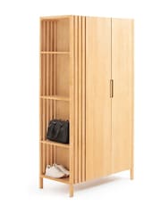 La Redoute Intérieurs Natural Theonie Ash Veneered Double Wardrobe - Image 4 of 5