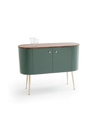 La Redoute Intérieurs Green Walnut Topim Bar Sideboard - Image 3 of 4