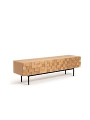 La Redoute Intérieurs Oak Madria 3-Door Oak Veneered TV Cabinet - Image 1 of 5