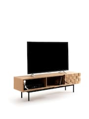 La Redoute Intérieurs Oak Madria 3-Door Oak Veneered TV Cabinet - Image 3 of 5