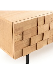 La Redoute Intérieurs Oak Madria 3-Door Oak Veneered TV Cabinet - Image 5 of 5