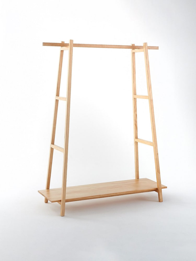 La Redoute Intérieurs Natural Uyen Solid Pine Ladder Clothes Rack - Image 1 of 2